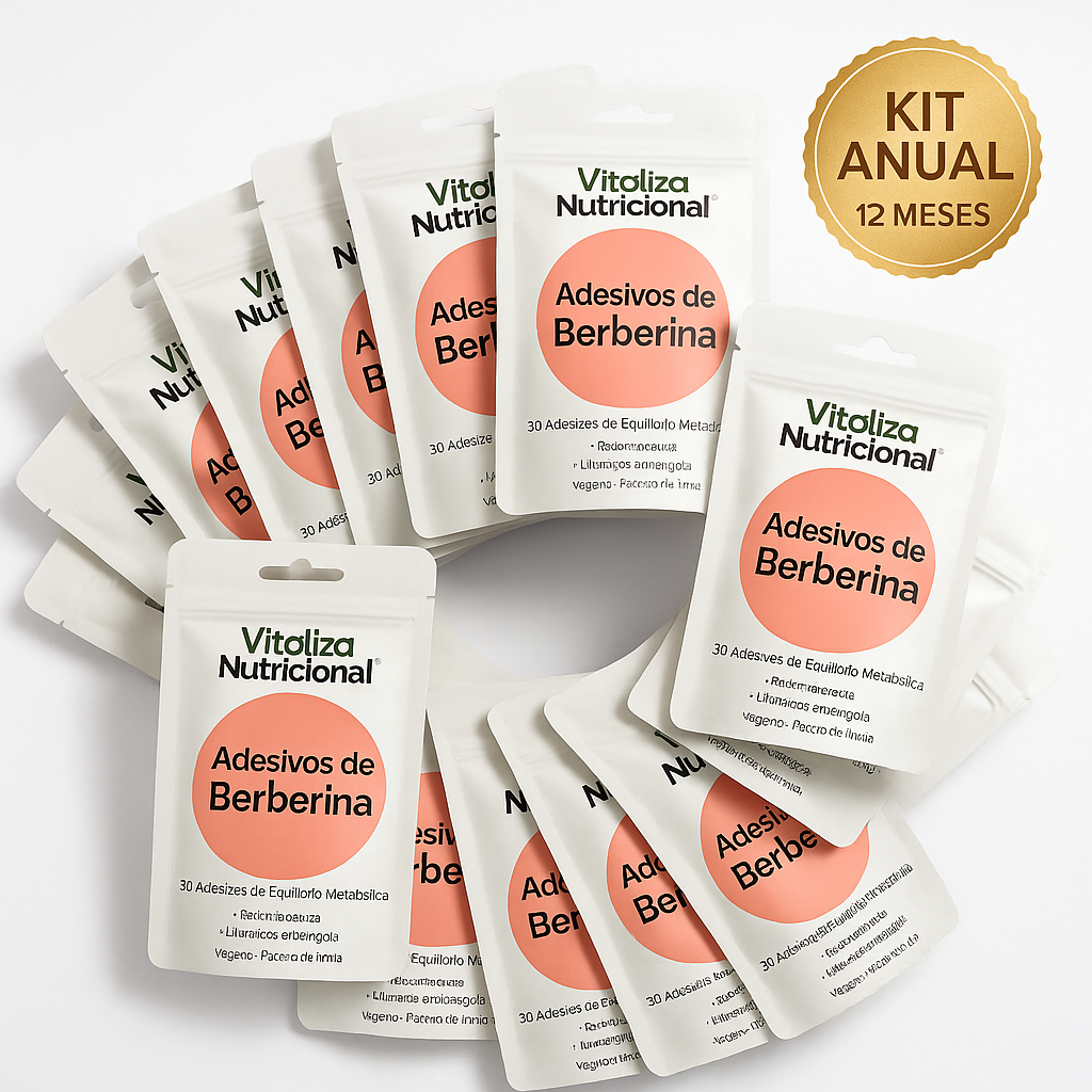 VN® Adesivos de Berberina Anual (12 Meses)