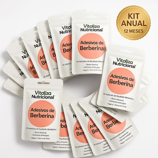 VN® Adesivos de Berberina Anual (12 Meses)